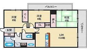 グランドメゾン万博公園南  ｜ 大阪府吹田市山田東3丁目（賃貸マンション3LDK・4階・78.26㎡） その2