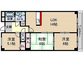 ラルジュ・リュミエール  ｜ 大阪府茨木市沢良宜西1丁目（賃貸マンション3LDK・6階・72.00㎡） その2