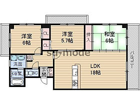 ゆうとりあ  ｜ 大阪府茨木市南耳原2丁目（賃貸マンション3LDK・5階・73.80㎡） その2