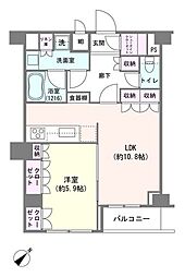 PARKLANE渋谷本町 1LDKの間取図画像
