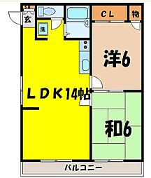 間取図画像 2LDK