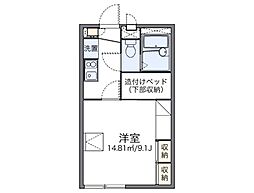 レオパレスサンライズ 1Kの間取図画像