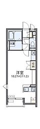 レオネクストグラース3 ワンルームの間取図画像