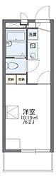 レオパレスハナブサNara 1Kの間取図画像