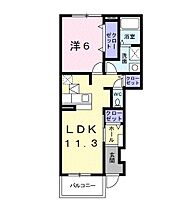 ラフレシール 103 ｜ 埼玉県深谷市田中33番地2（賃貸アパート1LDK・1階・44.18㎡） その2