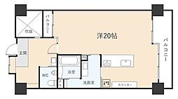 トーカンマンション高見橋 ワンルームの間取図画像
