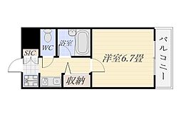 ダイアパレス天文館南 1Kの間取図画像