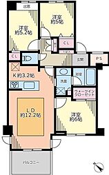 間取図画像 3LDK