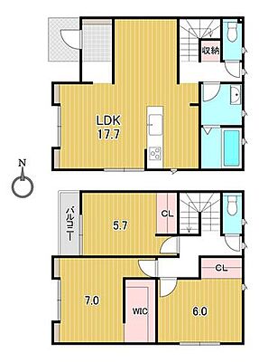 間取り 中古戸建　岡山市中区下