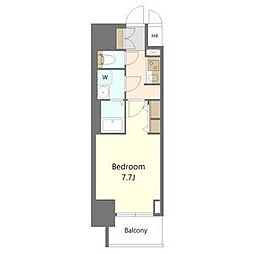 S-RESIDENCE庄内通駅前curere(クラーレ) 1Kの間取図画像