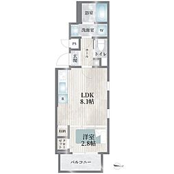 Cherim志賀本通brise 1LDKの間取図画像