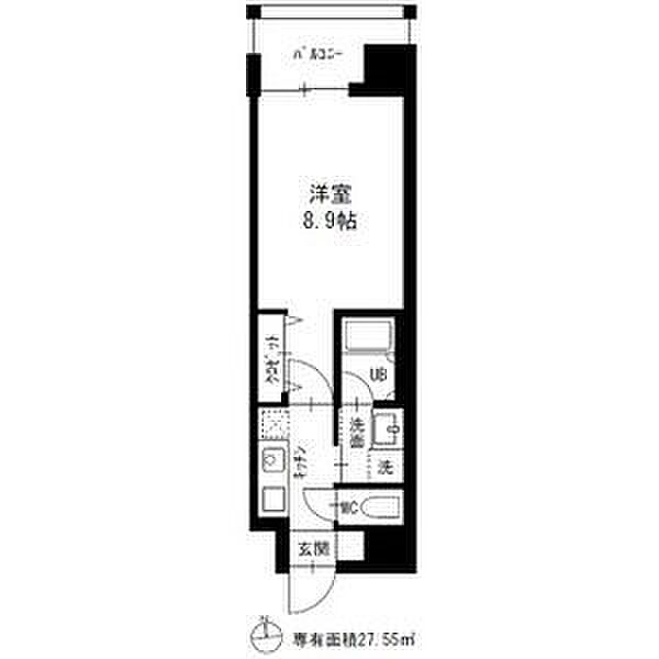 ステージグランデ山王 202｜愛知県名古屋市中区正木１丁目(賃貸マンション1K・2階・27.55㎡)の写真 その2