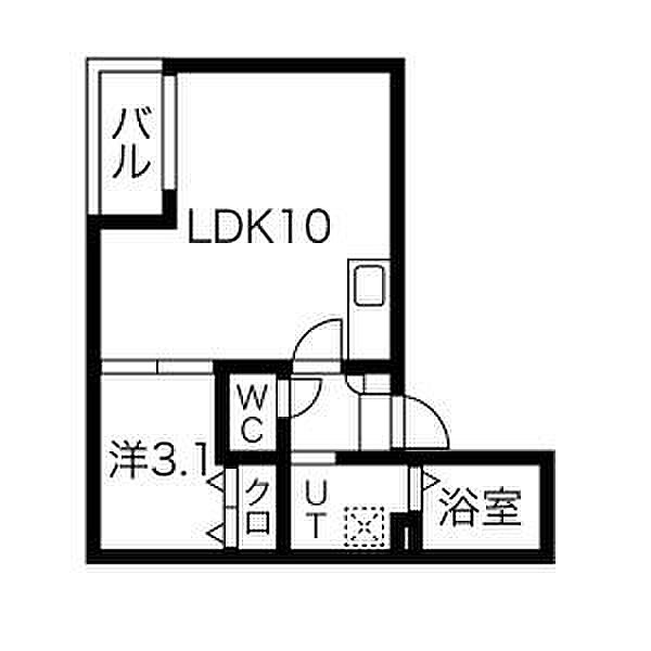 Warren todaI 101｜愛知県名古屋市中川区戸田２丁目(賃貸アパート1LDK・1階・30.97㎡)の写真 その2