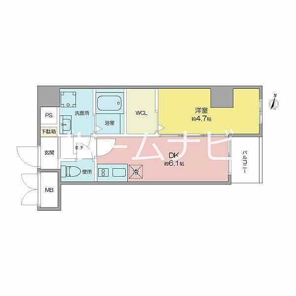 VERITAS SHIRAKANE 502｜愛知県名古屋市昭和区白金１丁目(賃貸マンション1DK・5階・29.97㎡)の写真 その2