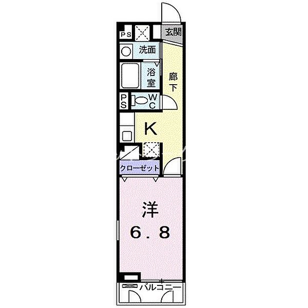 ルミネ高須Ｂ ｜岡山県倉敷市玉島上成(賃貸アパート1K・1階・28.21㎡)の写真 その2