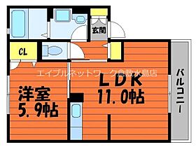 岡山県倉敷市玉島阿賀崎4丁目11-11-1（賃貸アパート1LDK・2階・41.09㎡） その2