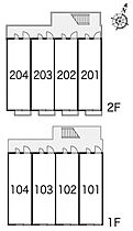 岡山県倉敷市新田2405-75（賃貸アパート1K・2階・22.35㎡） その4