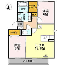 岡山県倉敷市福田町浦田2391-29（賃貸アパート2LDK・2階・60.88㎡） その2