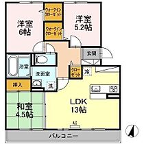 岡山県倉敷市児島下の町2丁目1583-47（賃貸アパート3LDK・3階・69.08㎡） その2