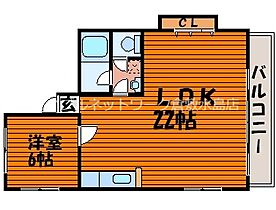 岡山県岡山市北区撫川1237号（賃貸アパート1LDK・2階・55.00㎡） その2