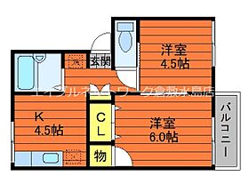 岡山県倉敷市福島424（賃貸アパート2K・2階・37.72㎡） その2