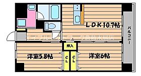 岡山県倉敷市玉島上成537-6（賃貸マンション2LDK・4階・51.85㎡） その2