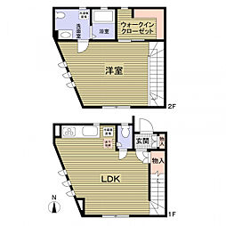 JR埼京線 南与野駅 徒歩13分 1LDKの間取り