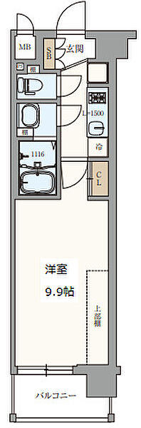 ソルテラス京都洛南 ｜京都府京都市南区唐橋平垣町(賃貸マンション1K・1階・29.50㎡)の写真 その2