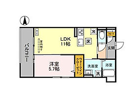 京都府京都市伏見区両替町9丁目（賃貸アパート1LDK・1階・42.20㎡） その2