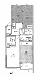 グランドムール西岡 3LDKの間取図画像