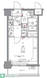 JR京浜東北・根岸線 西川口駅 徒歩8分の賃貸マンション 7階1Kの間取り