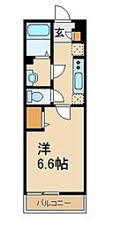 JR埼京線 武蔵浦和駅 徒歩23分の賃貸アパート 3階1Kの間取り