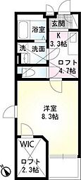 JR京浜東北・根岸線 川口駅 バス19分 花の枝橋下車 徒歩4分の賃貸マンション 3階1Kの間取り