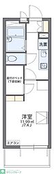 レオパレスヴァンメルベーユ 1Kの間取図画像