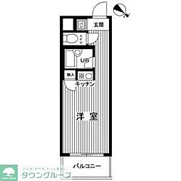 ステージコート浦和常盤 ワンルームの間取図画像