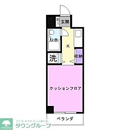 K・N・CITY 1Kの間取図画像
