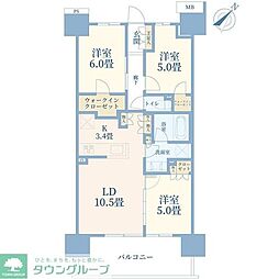 SHINTOCITY 3LDKの間取図画像