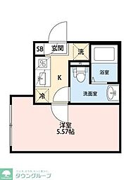 さいたま市南区大谷場1丁目アパート 1Kの間取図画像