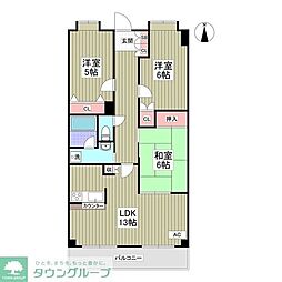 メゾンスカイデェラヴィ 3SDKの間取図画像