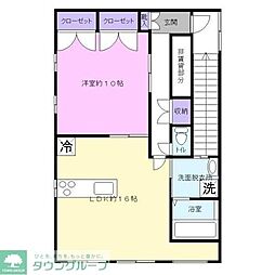 STフロント2ND 1LDKの間取図画像