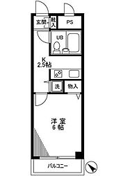 アーバンヒルズ川口 1DKの間取図画像