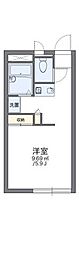 レオパレスケーン 1Kの間取図画像
