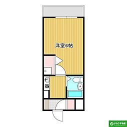 パークヒルズ別府レジデンス 1Kの間取図画像