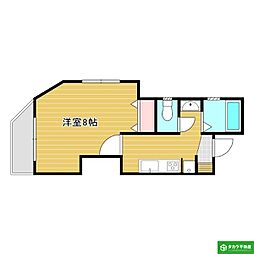 ハイツフォレスタ 1Kの間取図画像