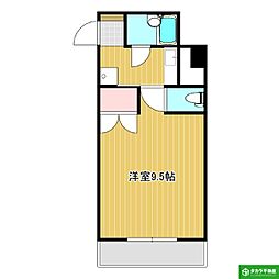ウイング寿 1Kの間取図画像