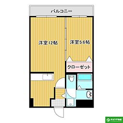 WINDOMエマリア 1LDKの間取図画像