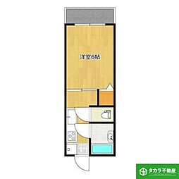 第1大分ユースコーポ 1Kの間取図画像