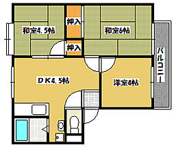 アーバン岩井 3DKの間取図画像