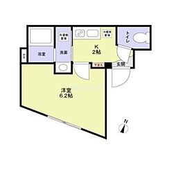 東京メトロ丸ノ内線 方南町駅 徒歩7分の賃貸マンション 1階1Kの間取り