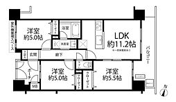 グランイーグル西糀谷3 3LDKの間取図画像